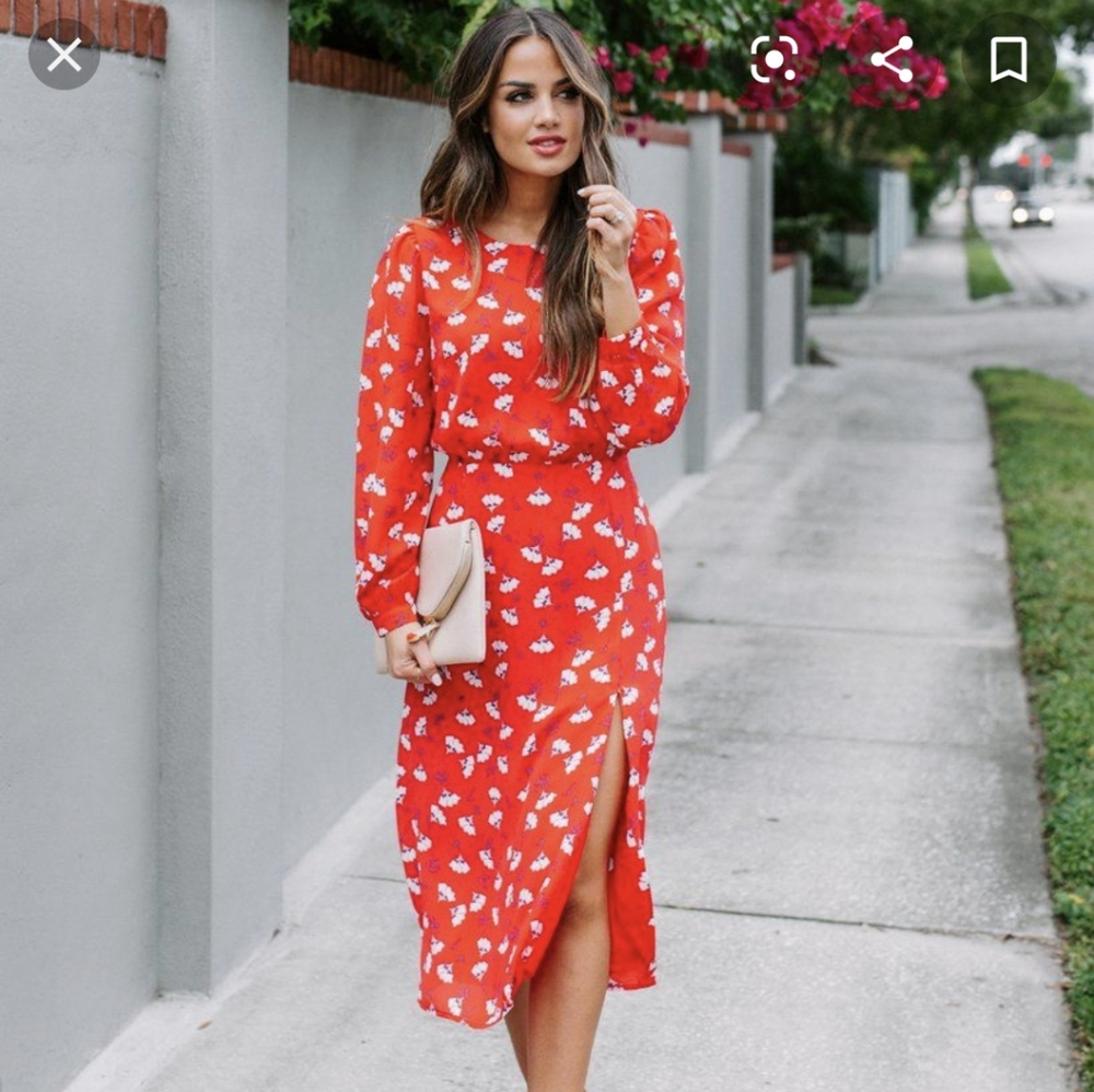 NEW VICI Floral Midi Dress
